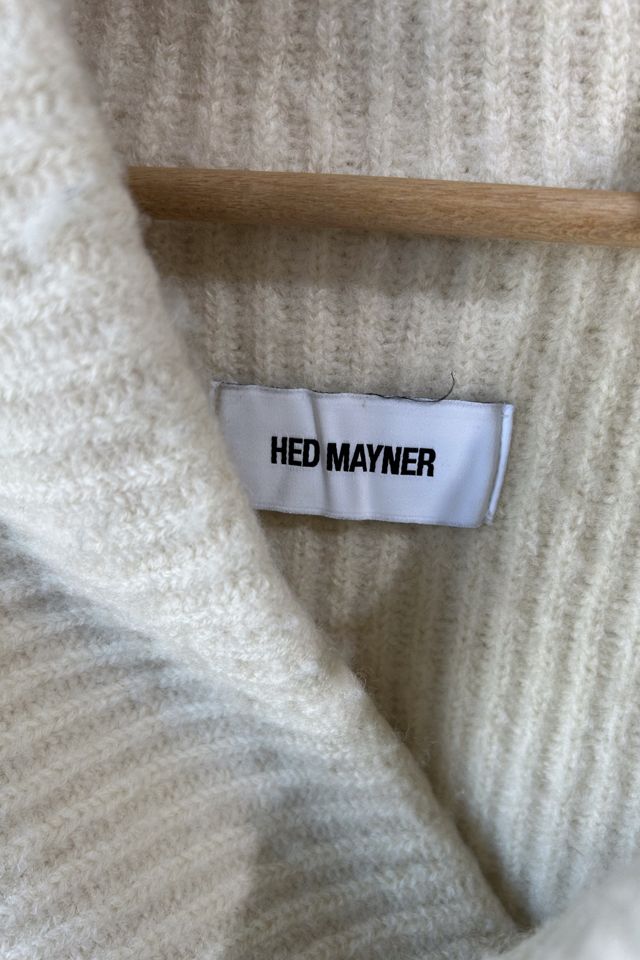 Hed Mayner White Thrashed Sweater Selected by The Curatorial Dept. #2