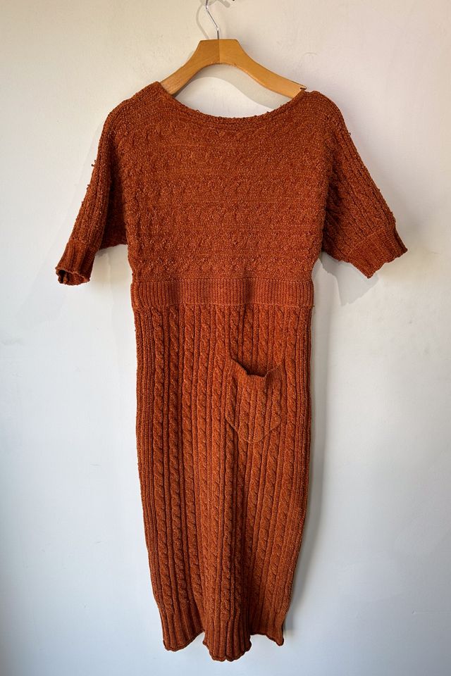 Sayaka Davis Rust Chenille Knit Dress Selected by The Curatorial Dept. #1