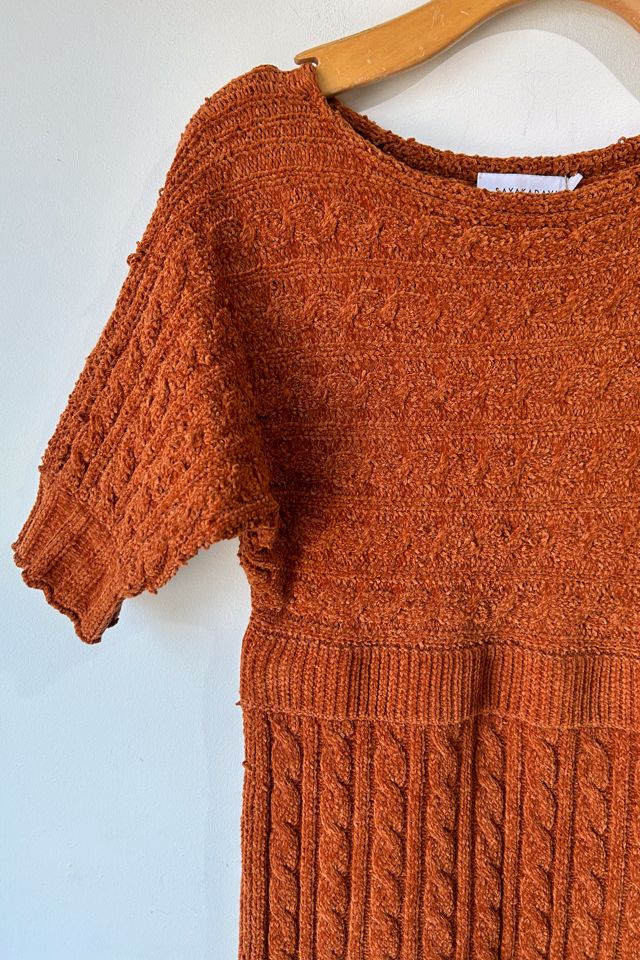 Sayaka Davis Rust Chenille Knit Dress Selected by The Curatorial Dept. #2