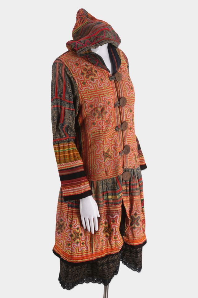 1990s Hand Stitched Patchwork Hooded Coat Selected By Ritual Vintage #1