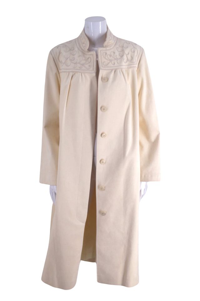 1980s Ivory Ultrasuede Duster Coat Selected By Ritual Vintage Free People