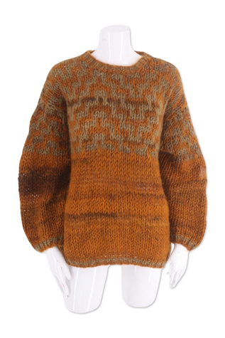 1980s Earth Tone Loose Weave Sweater Selected By Ritual Vintage