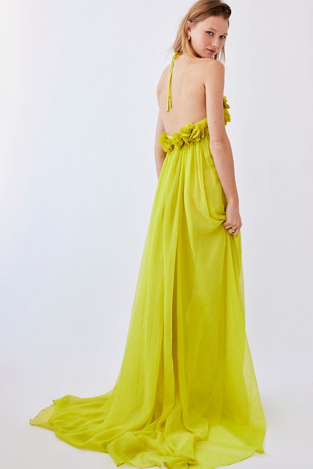 PatBO Hand-Embroidered 3D Flower Gown #1