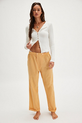 Cloud Nine Lounge Trousers by Intimately at Free People in Honey Combo, Size: XS