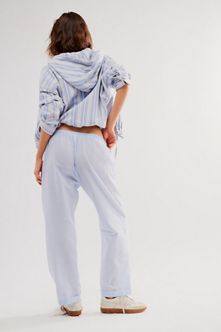 Cloud Nine Lounge Trousers by Intimately at Free People in Misty Blue, Size: Large