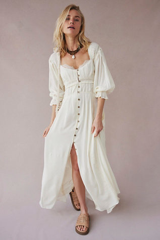 Magdalia Maxi by free-est at Free People in Egret, Size: Medium