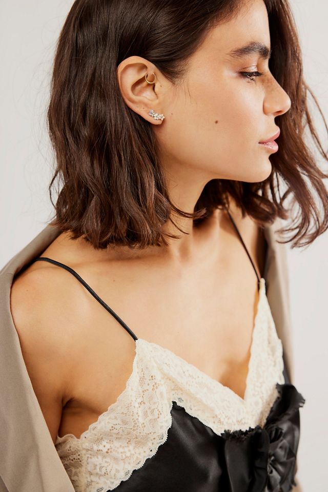 Boucles d'oreilles grimpantes Lover's Tempo motif floral #2