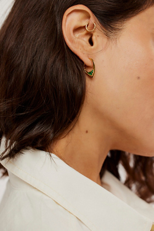 Lover's Tempo Aria Hoop Earrings at Free People in Gold