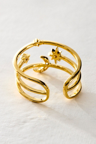 Lover's Tempo Moon Triple Band Fortuna Ring