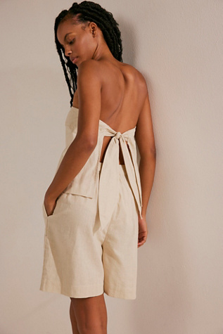 Gotta Have It Cotton-Linen Co-Ord by free-est at Free People in Wet Plaster, Size: Small