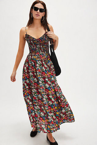 Sweet Nothings Midi Dress At Free People In Primary Combo, Size: Large