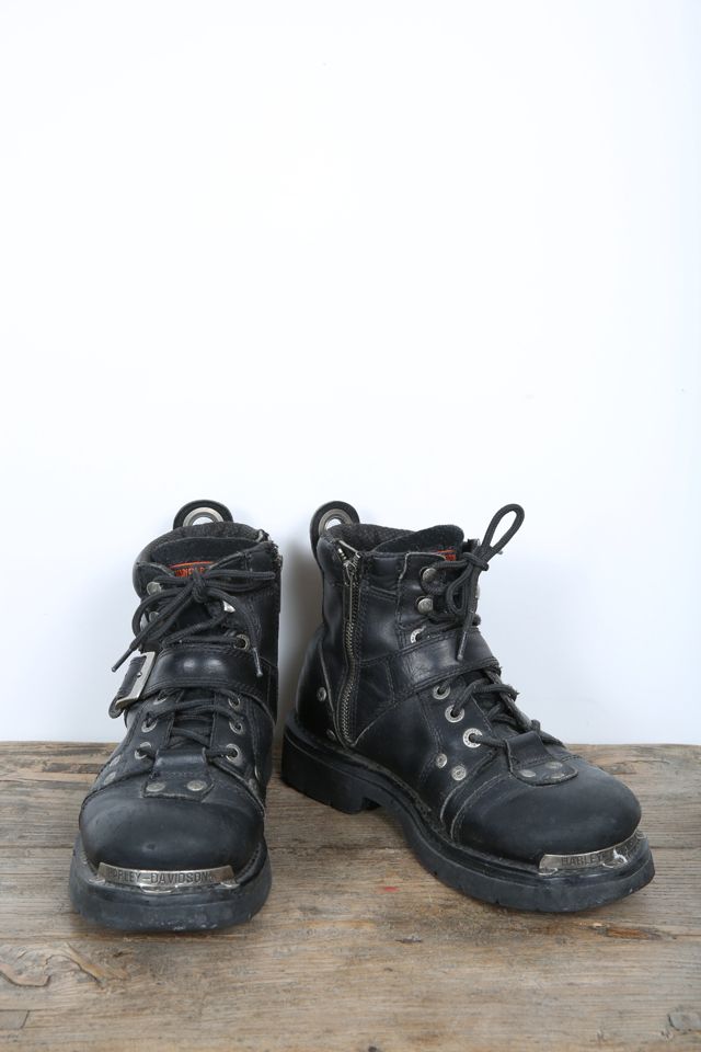 Harley Davidson Black Biker Combat Boots Selected by Love Rocks