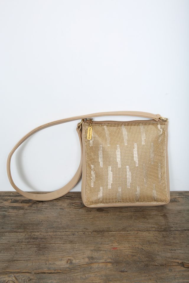 Whiting Davis Gold Disco Glo Mesh Purse Selected by Love Rocks Vintage Free People