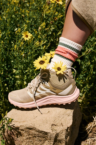 Merrell Antora 3 Mid Waterproof Hiking Boots at Free People in Khaki/Peach, Size: US 6.5