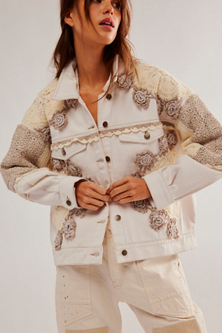 Free people hot sale embroidered jacket