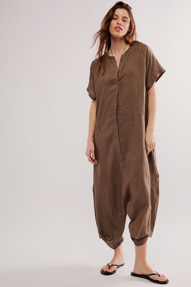 Jumpsuit By Free People In Grey, Size: Xl