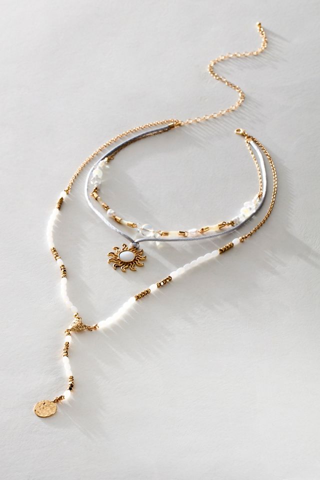 One With The Sun Layered Necklace #1