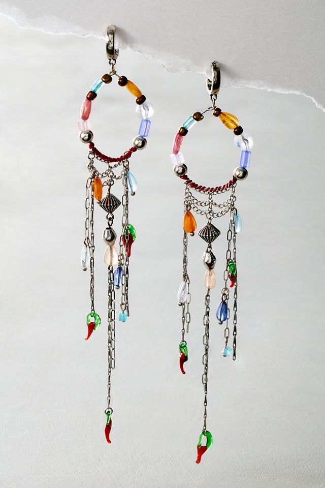 Free people hot sale beaded earrings