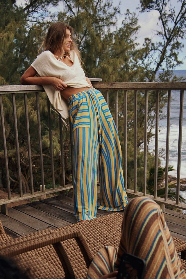 Free people sale striped pants