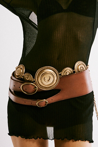 Bohemian Armor Chain Belt at Free People in Gold Rush