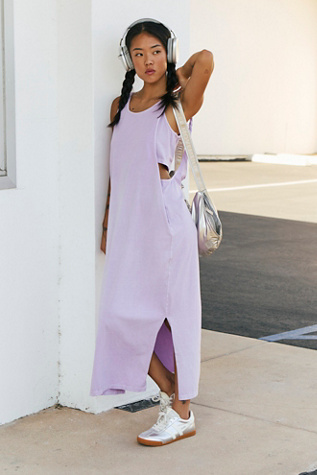 free people back at it maxi dress Free People Brown Ribbed Maxi Dress with Low Open Back and Dramatic Ti   The Thrifty Hippy
