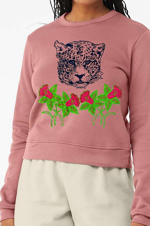 Free people hot sale leopard sweatshirts