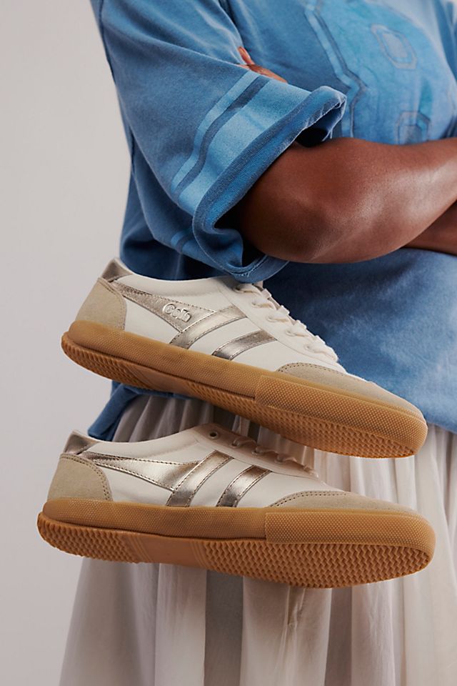 Gola Badminton Metallic Sneakers Free People Gola Badminton Metallic Sneakers Free People