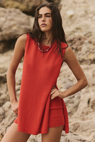 Miranda Sweater Set by free-est at Free People in Red, Size: L