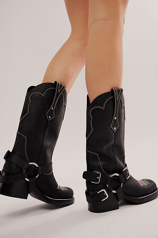 Jeffrey Campbell x FP x Understated Leather Motoboy Boots | Free People