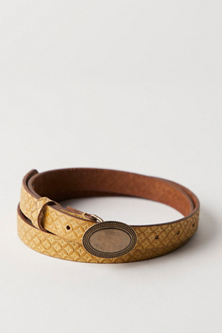 Baby Duke Concho Belt by FP Collection at Free People in Ochre, Size: XS/S