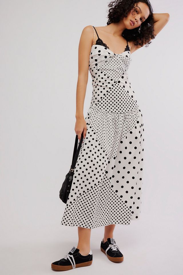 Polka Dot Midi Dress