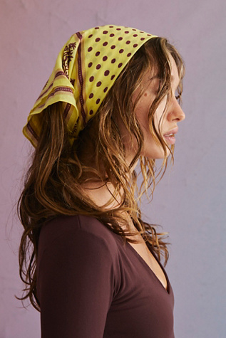 Marigold Dot Bandana at Free People in Yellow