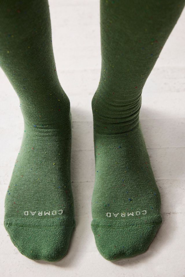 Recycled Cotton Green Compression Socks