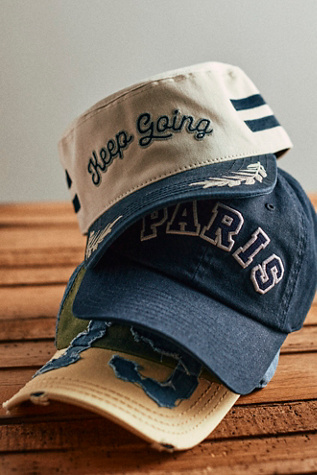 Take Care Painters Hat by American Needle at Free People in Ivory/Blue