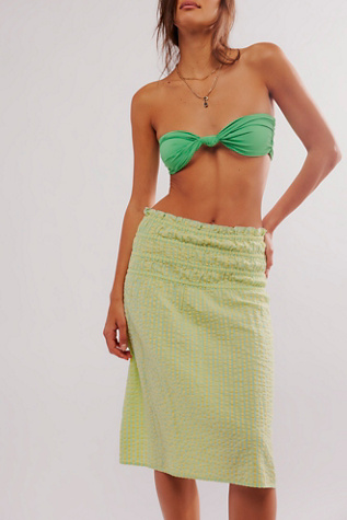 FP One Sunni Convertible Skirt at Free People in Green Combo, Size: Medium