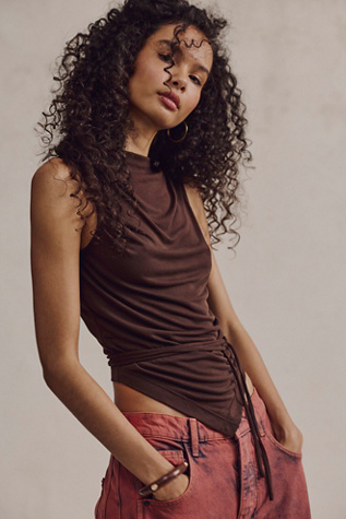 Geel Portia Top at Free People in Cocoa, Size: XS