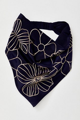 Cowboy Blues Hair Scarf at Free People in Navy