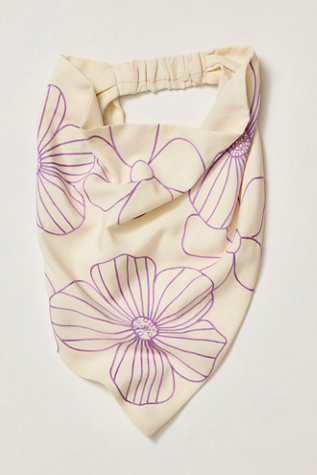 Cowboy Blues Hair Scarf at Free People in Ivory Berry