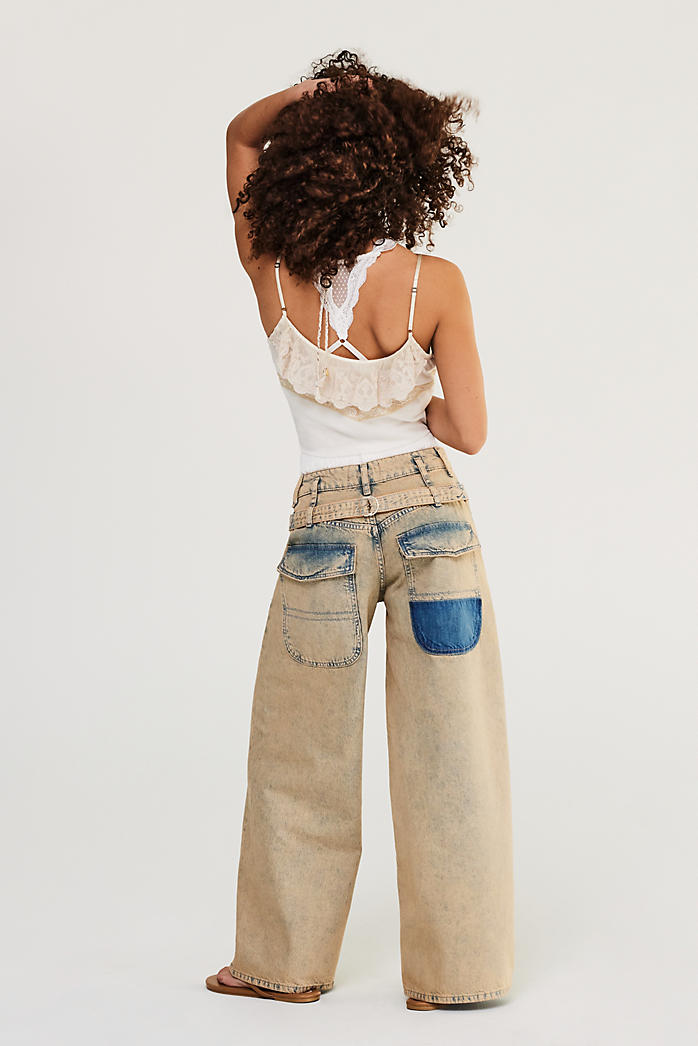 We The Free Waterfalls Baggy Wide-Leg Jeans