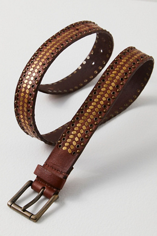 Sutton Stud Belt at Free People in Cognac, Size: S/M