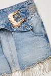 Understated Leather Stage Coach Skirt Belt