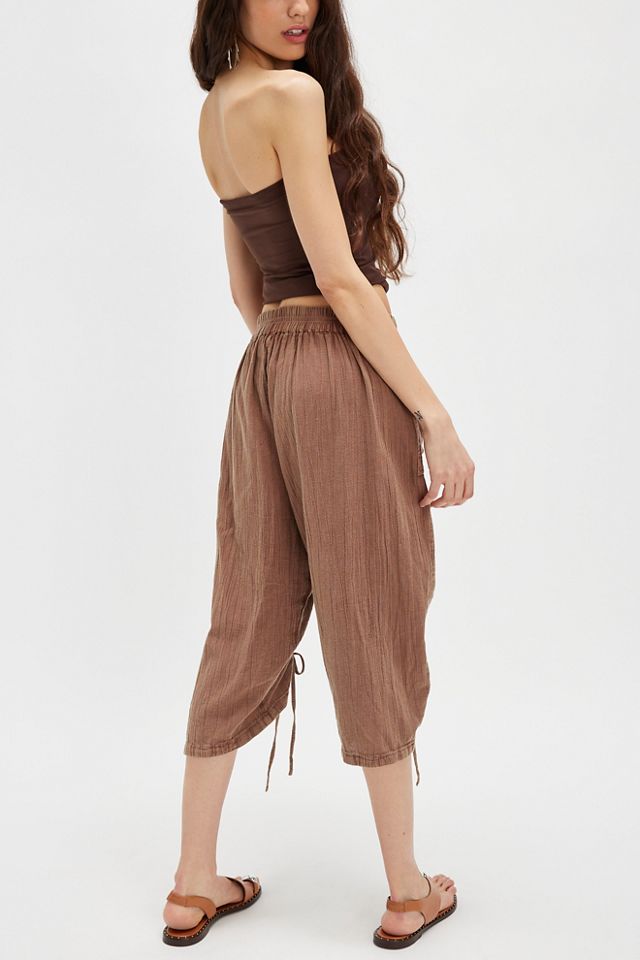Gianna Ruched Gaucho Pull-On Pants #2