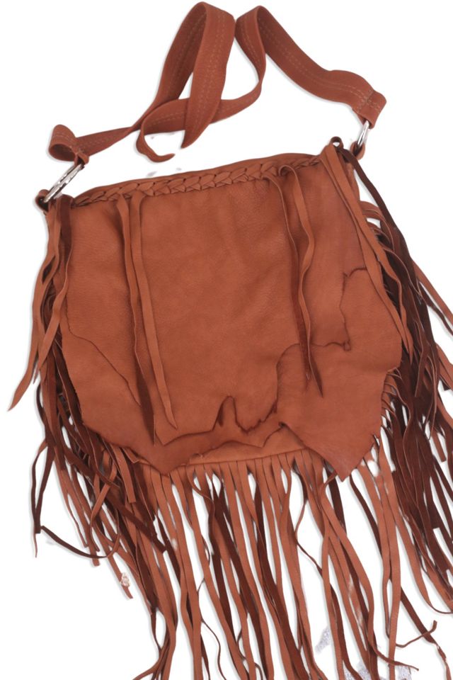 archive lether fringe shoulderbag y2k - バッグ