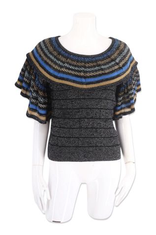 1970s Lurex Metallic Knit Sweater Selected By Ritual Vintage