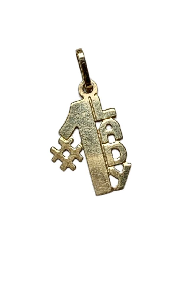 Vintage 14K online Yellow Gold #1 Dad Charm/Pendant