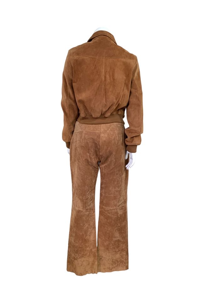 Vintage Y2K Suede Jacket & Flared Pants Set Selected by SharpLilTeeth #2