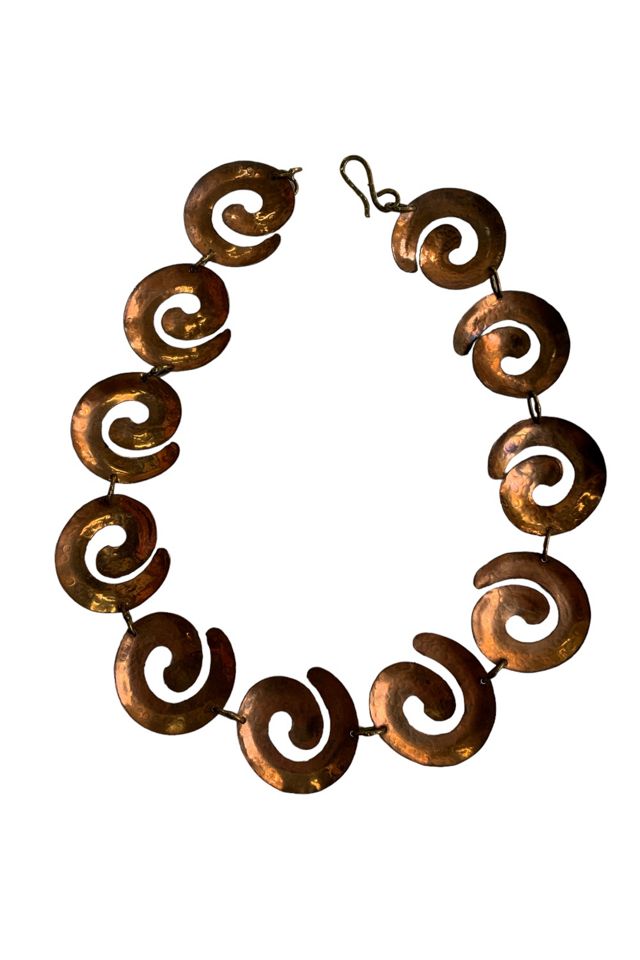 Vintage 1970s Handmade Copper Necklace Selected by SharpLilTeeth #2