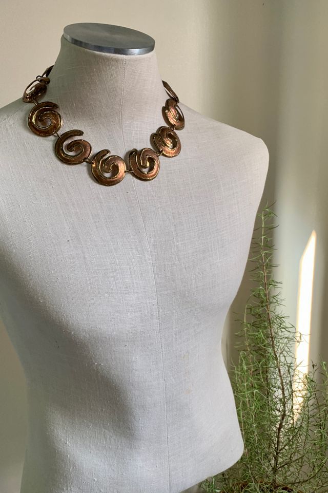 Vintage 1970s Handmade Copper Necklace Selected by SharpLilTeeth #3