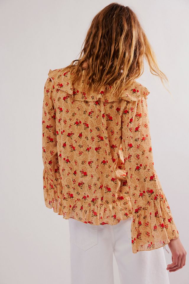 Spell Fleur Frill Blouse | Free People