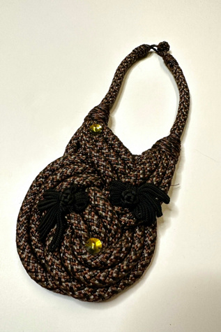 1980s Art to Wear Knit Necklace Selected by Cherry